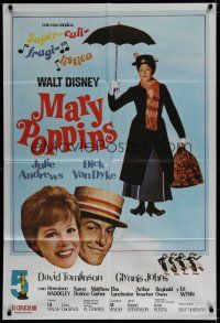 6a289 MARY POPPINS Argentinean R70s Julie Andrews & Dick Van Dyke in Disney's musical classic!