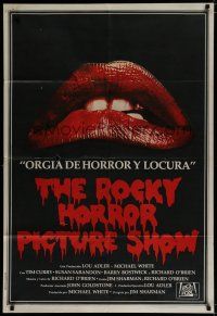 6a317 ROCKY HORROR PICTURE SHOW Argentinean '75 classic close up lips image, different set of jaws