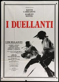 6a755 DUELLISTS Italian 1p '77 Ridley Scott, Keith Carradine, Harvey Keitel, cool fencing image!