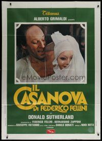 6a768 FELLINI'S CASANOVA Italian 1p '76 Il Casanova di Federico Fellini, Donald Sutherland, Aumont