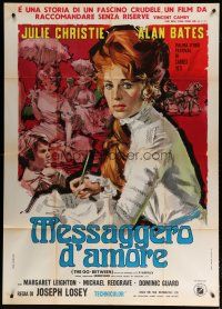 6a789 GO BETWEEN Italian 1p '71 different artwork of Julie Christie, directed by Joseph Losey!