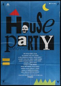 6a820 HOUSE PARTY Italian 1p '90 different image of Kid 'n' Play in the title!