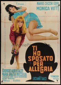 6a827 I MARRIED YOU FOR FUN Italian 1p '67 Ti ho Sposato per Allegria, art of sexy Monica Vitti!