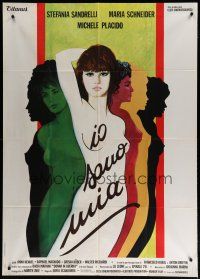 6a832 IO SONO MIA Italian 1p '78 I Belong To Me, feminist movie made entirely by women, sexy art!