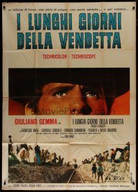 6a865 LONG DAYS OF VENGEANCE Italian 1p '66 c/u of Giuliano Gemma, spaghetti western!