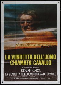 6a925 RETURN OF A MAN CALLED HORSE Italian 1p '76 different image of Richard Harris over horizon!