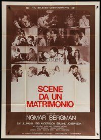 6a933 SCENES FROM A MARRIAGE Italian 1p '75 Ingmar Bergman, Liv Ullmann, Bibi Andersson, montage!
