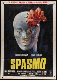 6a951 SPASMO Italian 1p '74 Umberto Lenzi's Spasmo, cool gruesome art by Ezio Tarantelli