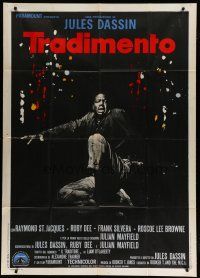 6a981 UP TIGHT! Italian 1p '69 Jules Dassin, scared Raymond St. Jacques, Informer re-make!