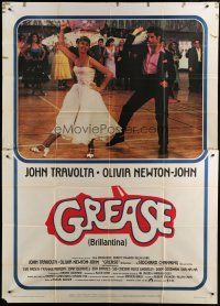 6a069 GREASE Italian 2p '78 John Travolta & Olivia Newton-John in a most classic musical!