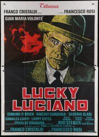6a108 LUCKY LUCIANO Italian 2p '74 Gian Maria Volonte as the famous Mafioso mobster!