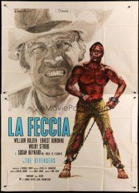 6a150 REVENGERS Italian 2p '72 different art of William Holden & Woody Strode by Ciriello!