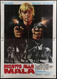 6a169 SUMMERTIME KILLER Italian 2p '73 completely different art of Chris Mitchum by Piovano!