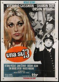 6a176 TWELVE CHAIRS Italian 2p '69 Sharon Tate, Orson Welles, the original version!