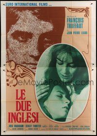 6a177 TWO ENGLISH GIRLS Italian 2p '72 Francois Truffaut directed, Jean-Pierre Leaud, different!