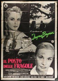 6a188 WILD STRAWBERRIES Italian 2p '59 Ingmar Bergman's Smultronstallet starring Bibi Andersson!