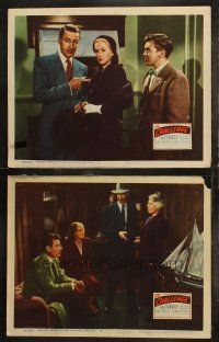 6b867 CHALLENGE 2 LCs '48 cool images of Tom Conway as detective Bulldog Drummond!