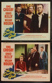 6b878 COUNTRY GIRL 2 LCs '54 Grace Kelly must choose between Bing Crosby & William Holden!