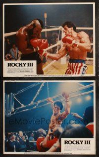 6b966 ROCKY III 2 LCs '82 boxer & director Sylvester Stallone w/gloves & belt, Mr. T!
