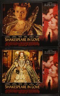 6b969 SHAKESPEARE IN LOVE 2 LCs '98 great images of Gwyneth Paltrow, Judi Dench & Joseph Fiennes!