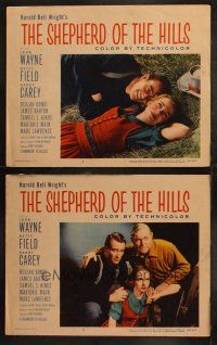6b970 SHEPHERD OF THE HILLS 2 LCs R55 John Wayne & Betty Field, w/ Harry Carey!