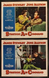 6b976 STRATEGIC AIR COMMAND 2 LCs '55 romantic images of pilot James Stewart & June Allyson!