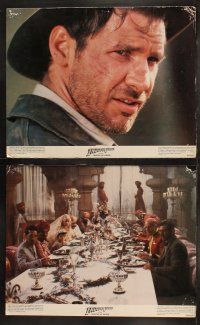 6b223 INDIANA JONES & THE TEMPLE OF DOOM 8 color 11x14 stills '84 Harrison Ford, Kate Capshaw!
