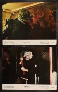 6b502 TERROR TRAIN 8 color 11x14 stills '80 Jamie Lee Curtis, creepy fraternity horror images!