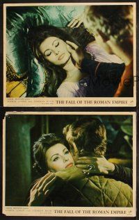 6b786 FALL OF THE ROMAN EMPIRE 3 English LCs '64 Anthony Mann, Sophia Loren, cool gladiator images!