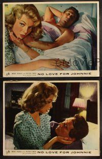 6b813 NO LOVE FOR JOHNNIE 3 English LCs '61 directed by Ralph Thomas, Peter Finch & Mary Peach!