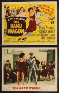 6b045 BAND WAGON 8 LCs '53 great TC art of sexy Cyd Charisse showing her legs + with Fred Astaire!