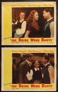 6b692 BRIDE WORE BOOTS 4 LCs '46 Robert Cummings, Barbara Stanwyck, directed by Irving Pichel!