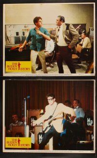 6b072 BUDDY HOLLY STORY 8 LCs '78 great images of Gary Busey in the title role!