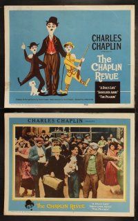 6b083 CHAPLIN REVUE 8 LCs '60 Charlie comedy compilation, great TC artwork by Leo Kouper!