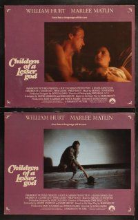 6b084 CHILDREN OF A LESSER GOD 8 LCs '86 William Hurt, Piper Laurie, Marlee Matlin