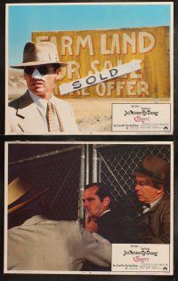 6b085 CHINATOWN 8 LCs '74 Jack Nicholson & Faye Dunaway in Roman Polanski film noir classic!