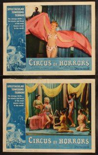 6b089 CIRCUS OF HORRORS 8 LCs '60 one man's lust made men into beasts & stripped women of souls!