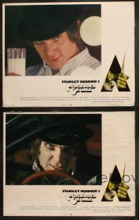 6b598 CLOCKWORK ORANGE 7 LCs '72 Stanley Kubrick classic, Malcolm McDowell, great images!
