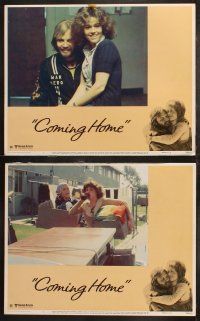 6b096 COMING HOME 8 LCs '78 Jane Fonda, Jon Voight, Bruce Dern, Hal Ashby, Vietnam veterans!
