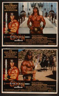 6b097 CONAN THE DESTROYER 8 LCs '84 Arnold Schwarzenegger is the most powerful legend of all!