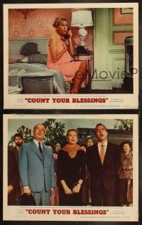 6b780 COUNT YOUR BLESSINGS 3 LCs '59 Kerr, Rossano Brazzi & Maurice Chevalier in Paris!