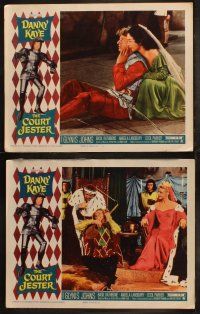 6b100 COURT JESTER 8 LCs R63 Danny Kaye in armor with Princess Angela Lansbury, comedy classic!