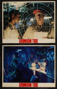 6b104 CRIMSON TIDE 8 LCs '95 Denzel Washington & Gene Hackman in military submarine!