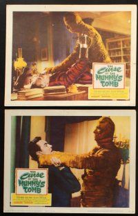 6b624 CURSE OF THE MUMMY'S TOMB 6 LCs '64 Hammer, Jeanne Roland and great images of the monster!