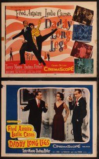 6b106 DADDY LONG LEGS 8 LCs '55 great images of Fred Astaire, Leslie Caron & Terry Moore!
