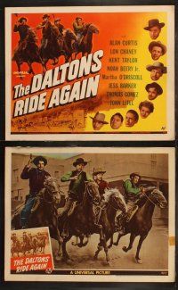 6b107 DALTONS RIDE AGAIN 8 LCs '45 TC headshots of cowboy Lon Chaney Jr. & seven other top stars!