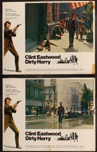 6b702 DIRTY HARRY 4 LCs '71 great images of Clint Eastwood, Don Siegel crime classic!