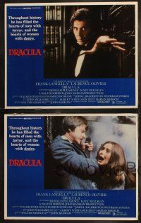 6b705 DRACULA 4 LCs '79 Laurence Olivier, vampire Frank Langella, directed by John Badham!