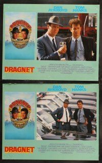 6b134 DRAGNET 8 LCs '87 Dan Aykroyd as detective Joe Friday with Tom Hanks!