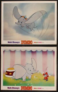 6b785 DUMBO 3 LCs R72 colorful art from Walt Disney circus elephant classic!